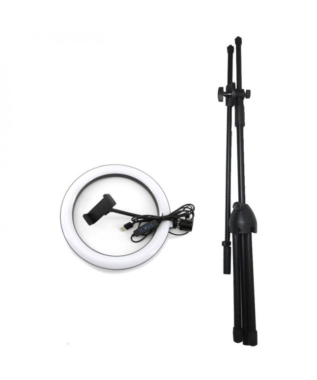 Кільцева лампа 26см на стійці журавель 200см AC Prof