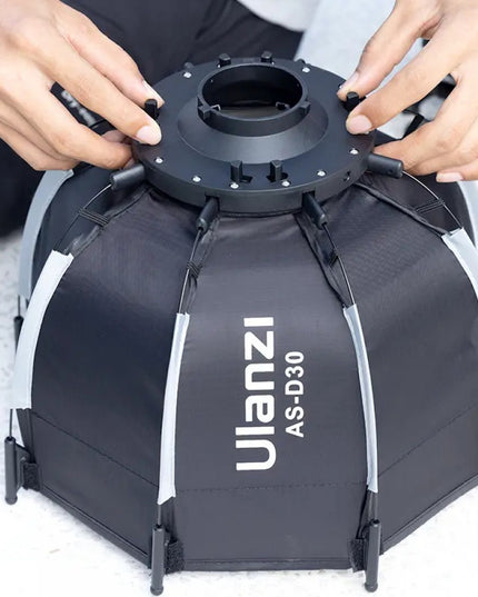 Софтбокс восьмикутний Mini Bowens стільники 30см Ulanzi AS-D30