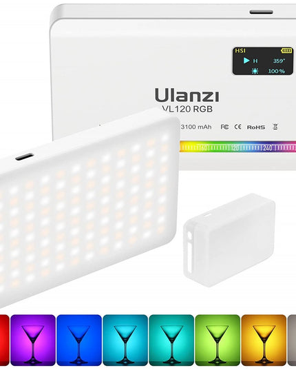 Накамерне світло RGB HUE 360 2500-9000К Ulanzi VL120RGB White