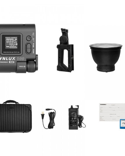 Постійне світло LED RGB CRI 96+ 120Вт 2000К-10000К Yongnuo YNLUX100 RGB KIT